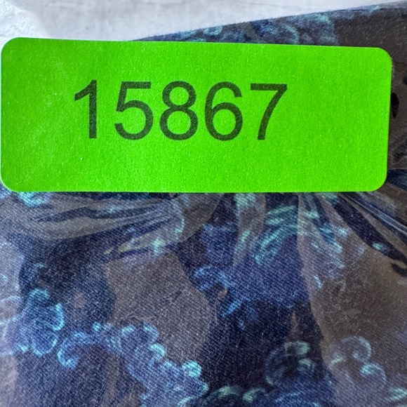 Isaac Mizrahi Live Women's 14 Abstract Floral Pull-On Stretch Pants Blue Jegging - Picture 12 of 12